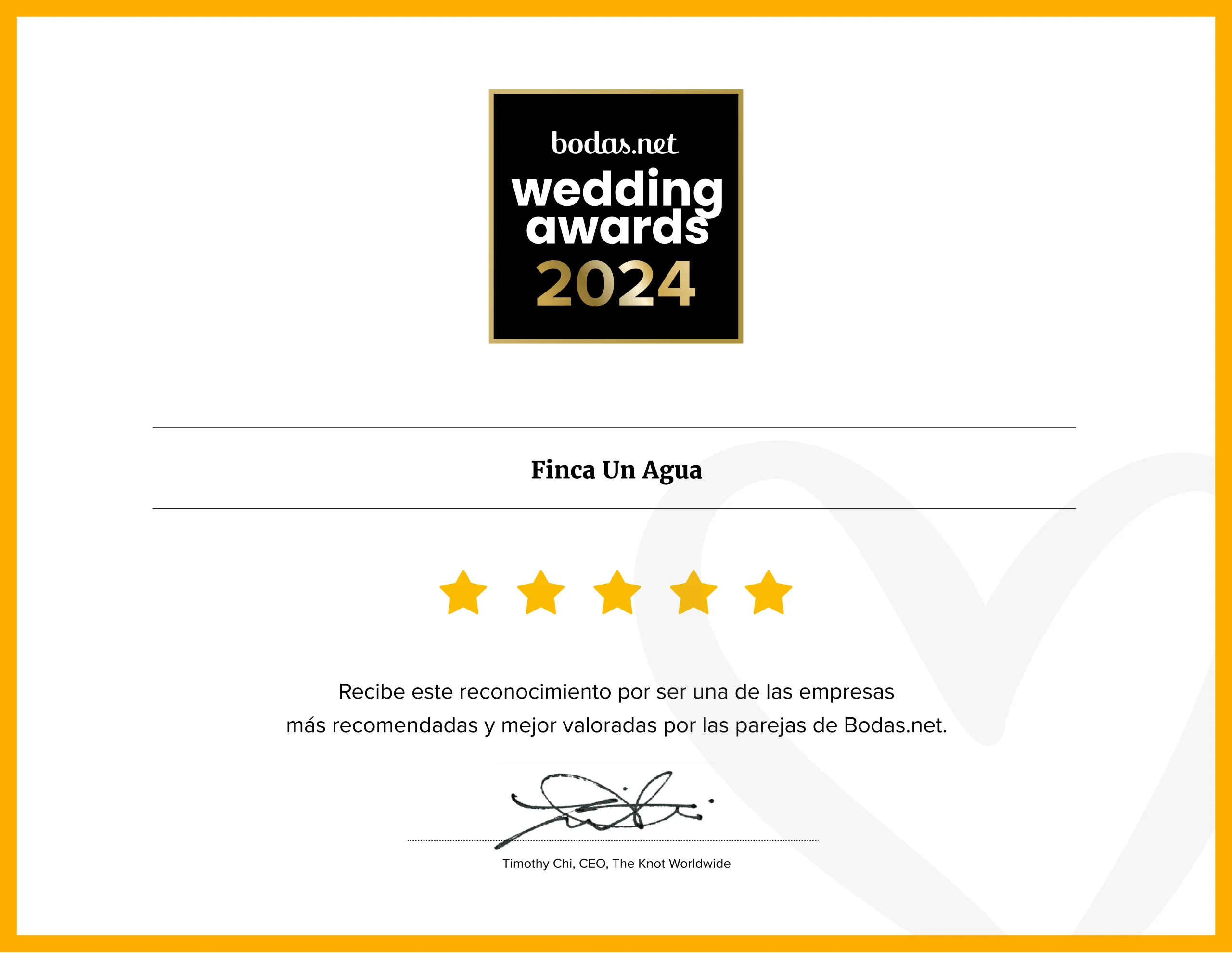 Premio Mejores fincas para celebrar tu boda